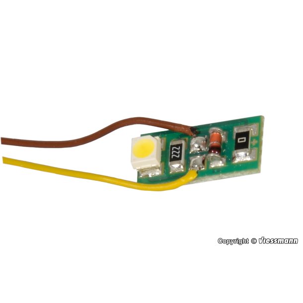 Viessmann 6006 Husbelysning med 1 LED varm hvid. Pakke med 10 styk