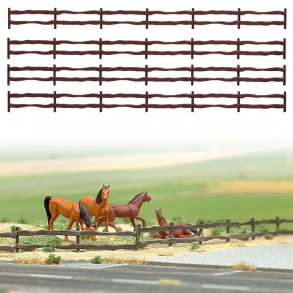 Busch HO 6008 Hegn med lger Over 130 cm mrkebrunt grssende hegn.