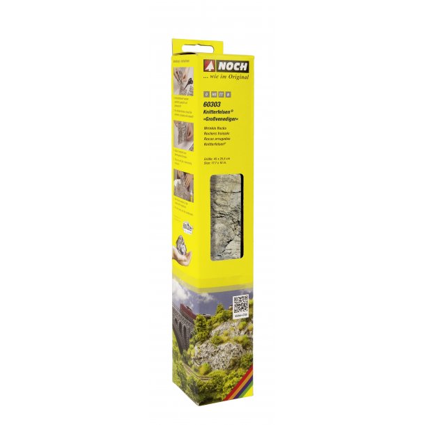 Noch O/HO/TT/N 60303 Knitterfelsen� "Gro�venediger"&lrm; &lrm;L�ngde:&lrm; &lrm;450,00 mm&lrm; &lrm;Bredde:&lrm; &lrm;225,00 mm&lrm;