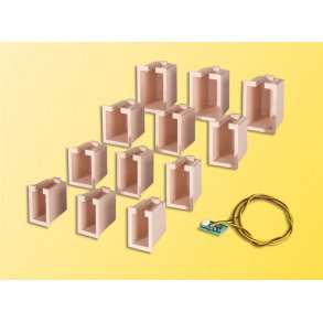 Kibri HO 6005 Hus belysning starter hvid 12 kasser