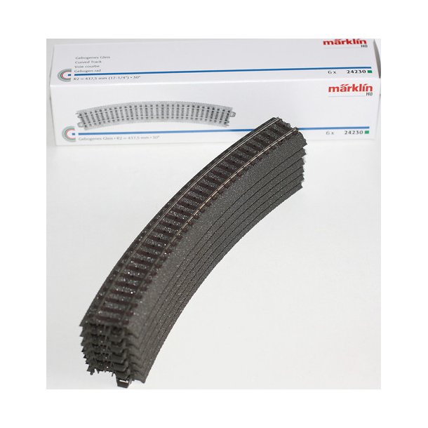M�rklin 24230 buet skinne R2 = 437,5 mm / 30�