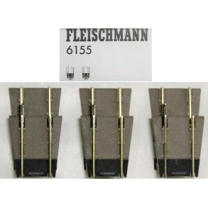 Fleischmann HO 6155 st til drejeskive 6154 bestende af 3 adgangsspor og 3 blindsttter.