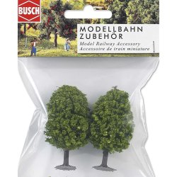 Busch N/Z 6227 birke trer 2 stk. Ca. 55 mm. Hj