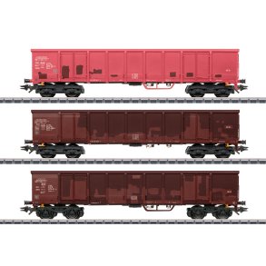 M�rklin 47188 DB AG h�jside godsvogns�t typen Eanos-x 056 eller Eanos-x 052. Nyhed 2026