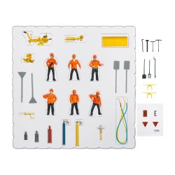 Mrklin 564088 spor 1 figurst Sporkonstruktion med 6 figur, gasflasker, transportkasse. Nyhed 2023