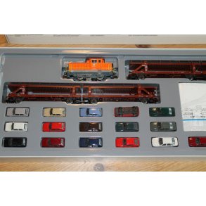 Mrklin 2863 fabrikslok Henschel DHG  med VW biler