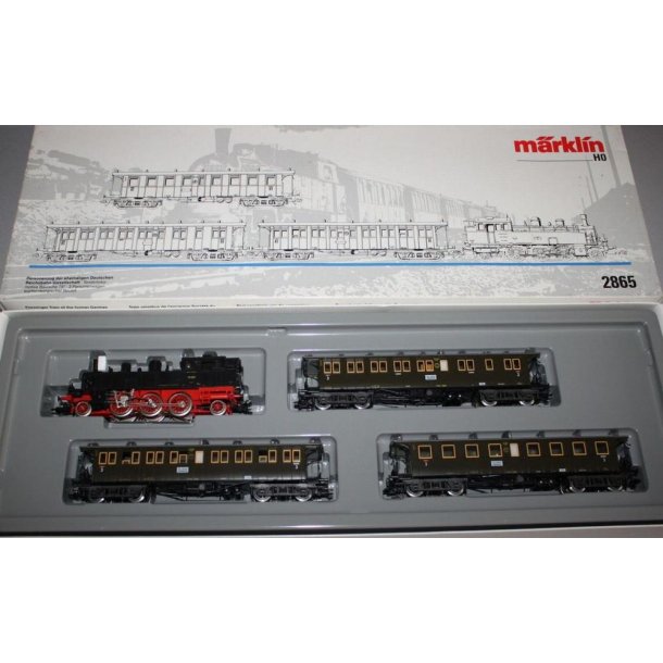M�rklin 2865 DRG personvogn togs�t med BR 75