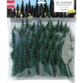 Busch HO 6497 Trer 50 stk. Ca. 60-110 mm hj.