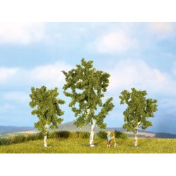 Noch HO-TT 25120 Birke tr 3 stk. 8 og 10 cm hj