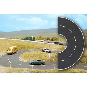 Busch HO 7098 vejkurve 80mm bred 230 mm i diameter