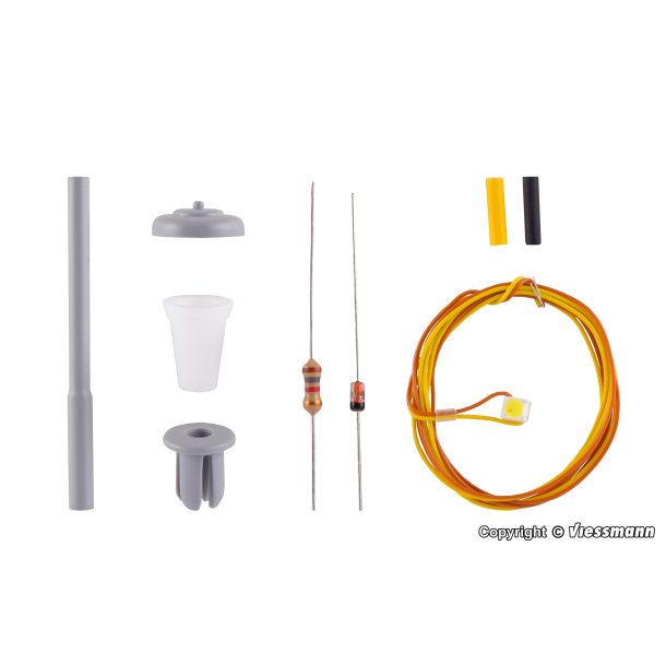 Viessmann HO 6721 Kit gadebelysning, LED hvid Kit hje 4,9 cm.