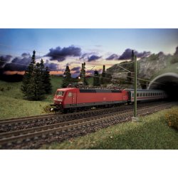 Minitrix 11150 spor N DB AG analog startst "InterCity" Med E-Lok BR 120 og 2 personvogne 2 kl.