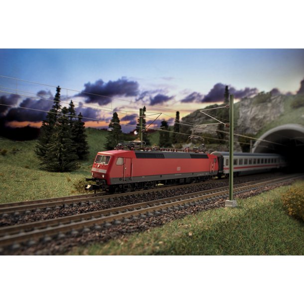 Minitrix 11150 spor N DB AG analog startst "InterCity" Med E-Lok BR 120 og 2 personvogne 2 kl.