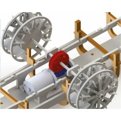 Modell-Tec 601-0600 Norsk passagerskib DS Skibladner hjuldamper fra 1856 l�ngde 83 cm. Scala 1:60 Bygges�t