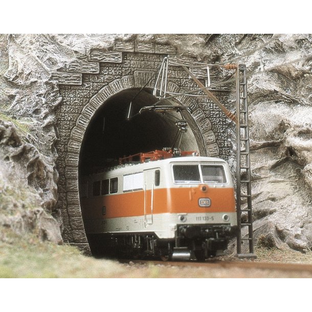 Busch HO 7026 enkeltsporet tunnelportal 2 stk.