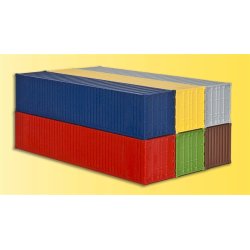 Kibri HO 10922   6 stk. 40-fods container 