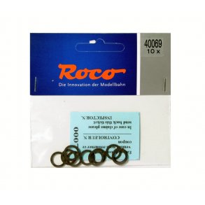 Roco HO 40069 h�fteringe til j�vnstr�m 10 stk.