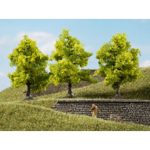 Auhagen HO 70935 Lvfldende trer lysegrn 7 cm hj 3 stk. 