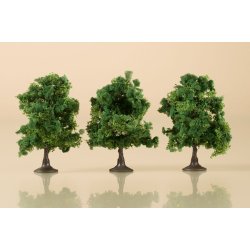 Auhagen HO 70936 Lvfldende trer mrkegrn 7 cm hj 3 stk.