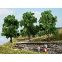 Auhagen HO 70936 Lvfldende trer mrkegrn 7 cm hj 3 stk.