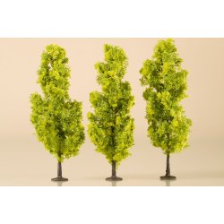 Auhagen HO 70939 Lvfldende trer lysegrn 15 cm hj 3 stk.