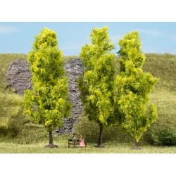 Auhagen HO 70939 Lvfldende trer lysegrn 15 cm hj 3 stk.