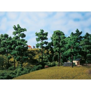 Auhagen HO 71941 Fyrstammer med lvmateriale ca 13 cm hj 12 stk.