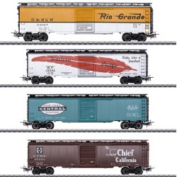 MHI model. Mrklin 45712 USA godsvognst "Tin Plate". Nyhed 2025