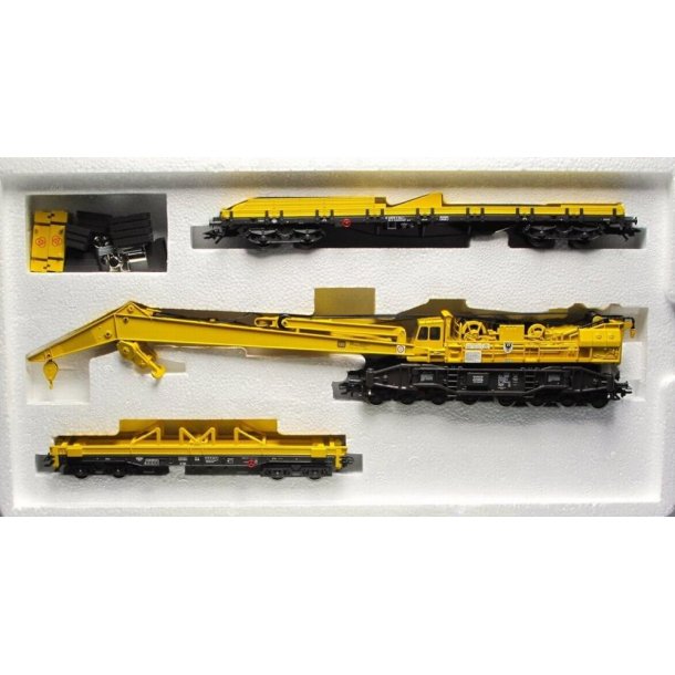 M�rklin 49950 DB digital kranvogn 150 t s�t "GOLIATH" med kranbeskyttelsesvogn og kontrav�gtvogn