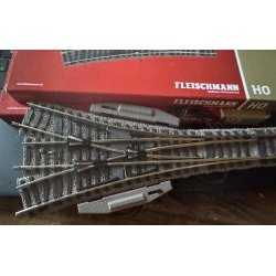 Fleischmann HO 6157 profi trevejs sporskifte inkl 2x motor