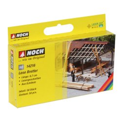 Noch HO 14216  Lse planker 50 styk 6,7 cm lang