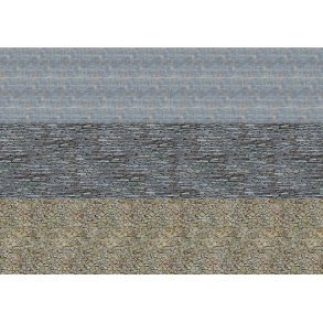 Busch 7443 alle str. 2 dekorationsplader Forskellige vgge & sokler 210 x 148 mm store og 0,6 mm 