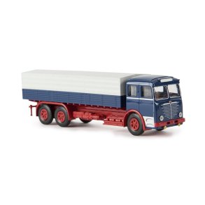 Brekina HO 74614 Bssing 12000 med presenning bl-rd. Nyhed 2023