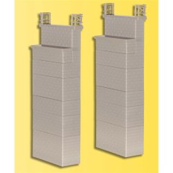 Kibri HO 39750 brohoveder, 2 stykker h&oslash;jdejusterba