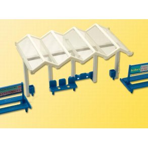 Kibri HO 38146 Dekoration Sæt S-Bahn station 