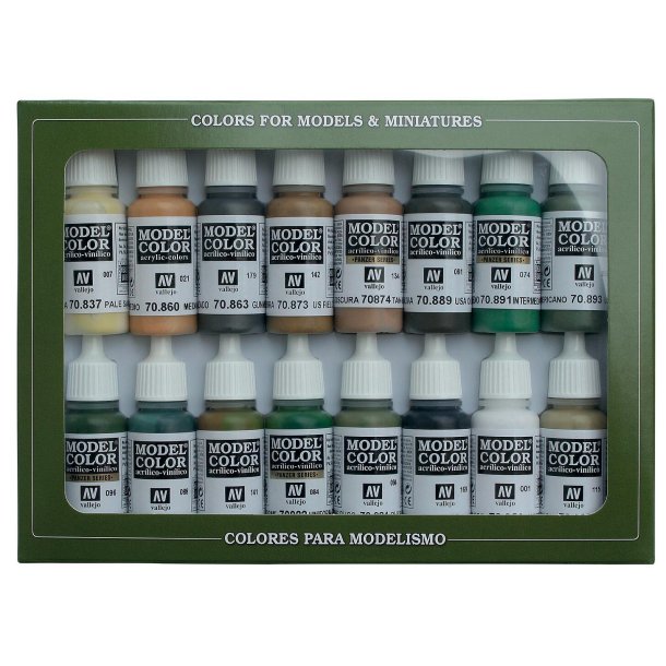 Vallejo farver 770109 Farvest, allierede farver, anden verdenskrig, 16 x 17 ml