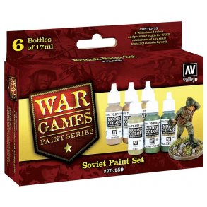 Vallejo farver 70159 st 6 x 17 ml. ‎Sovjetiske farver
