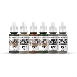 Vallejo farver 770206 Farvest, tysk infanteri, anden verdenskrig 6 x 17 ml.