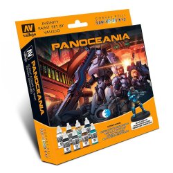 Vallejo Farver 70231 Farvest 8 x 17 ml. Infinity Panocenia, med figur. 