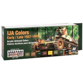 Vallejo Farver 71160 Farvest, IJA farver 1939 - 1945, 8 x 17 ml