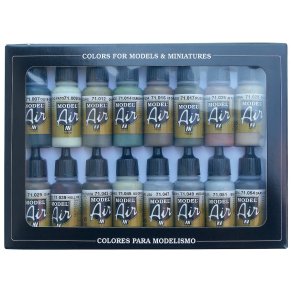 Vallejo farver 771180 s�t, Allied Colours, WWII, 16 x 17 ml
