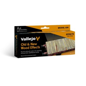 Vallejo Farver 771187 Malingss�t, gammel/nyt effekttr�, 8 x 18 ml