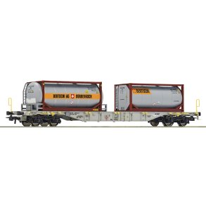 Roco HO 77340 AAE containervogn type Sgns fra Ahaus Alst�tter Eisenbahn AG.