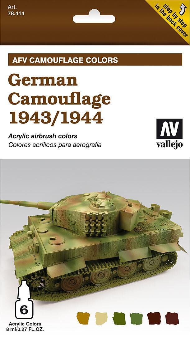 Vallejo Farbenset RAF SEAC 1942-1945 – 8x17 Ml Acrylfarben Für Historischen Modellbau & Airbrush (wasservermalbar)