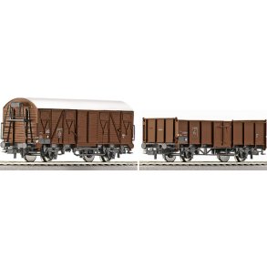 Roco HO 45952 DSB godsvognst e.vogn og gs-vogn 