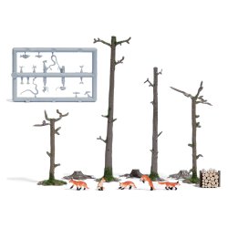 Busch HO 7988 Rveflok bestende af 5 rde rve i forskellige strrelser og positioner. Nyhed 2023