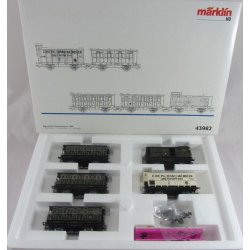 M�rklin 43982 Bayerische personvogns�t str�mf�rende koblinger og indvendig belysning samt slutlys