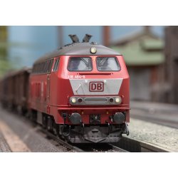 MHI model med 5 �rs garanti M�rklin 39217 DB AG diesellok BR 218 med MFX+ diesellyd. Nyhed 2025/2026