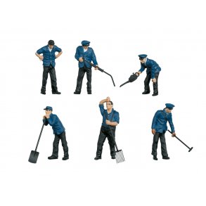 Mrklin 56406 spor 1 Figur st bestende af 6 forskellige jernbane medarbejder