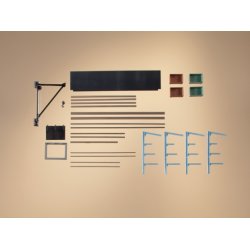 Auhagen HO 80107 st med vgholder til stl profiler og vgkran samt kasser